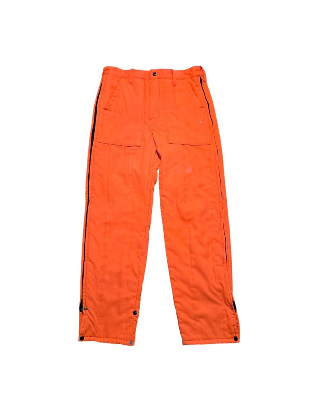 Vintage SafTbak Blaze Orange Insulated Hunting Pants Medium 35x30